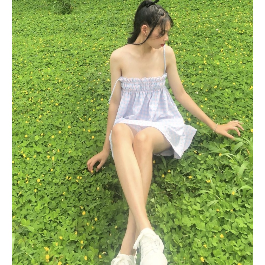 Peachy set /set 2 dây thắt nơ sau lưng