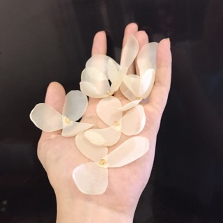 Hoa voan đính pha lê phụ kiện may mặc