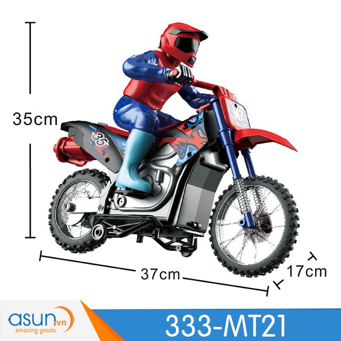 Xe Đua Mô Tô Điều Khiển Từ Xa moto 333-MT21 1:10 có khói