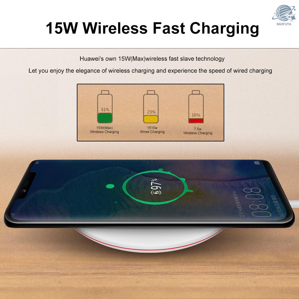 BF HUAWEI CP60 Wireless Charger 15W Quick Charge Compatible with Huawei P30 Pro Mate 20 RS Mate 20 Pro iPhone X 8 Plus XS Max Samsung S9 Plus