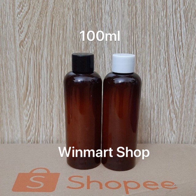 Chai nhựa nâu nắp vặn 100ml