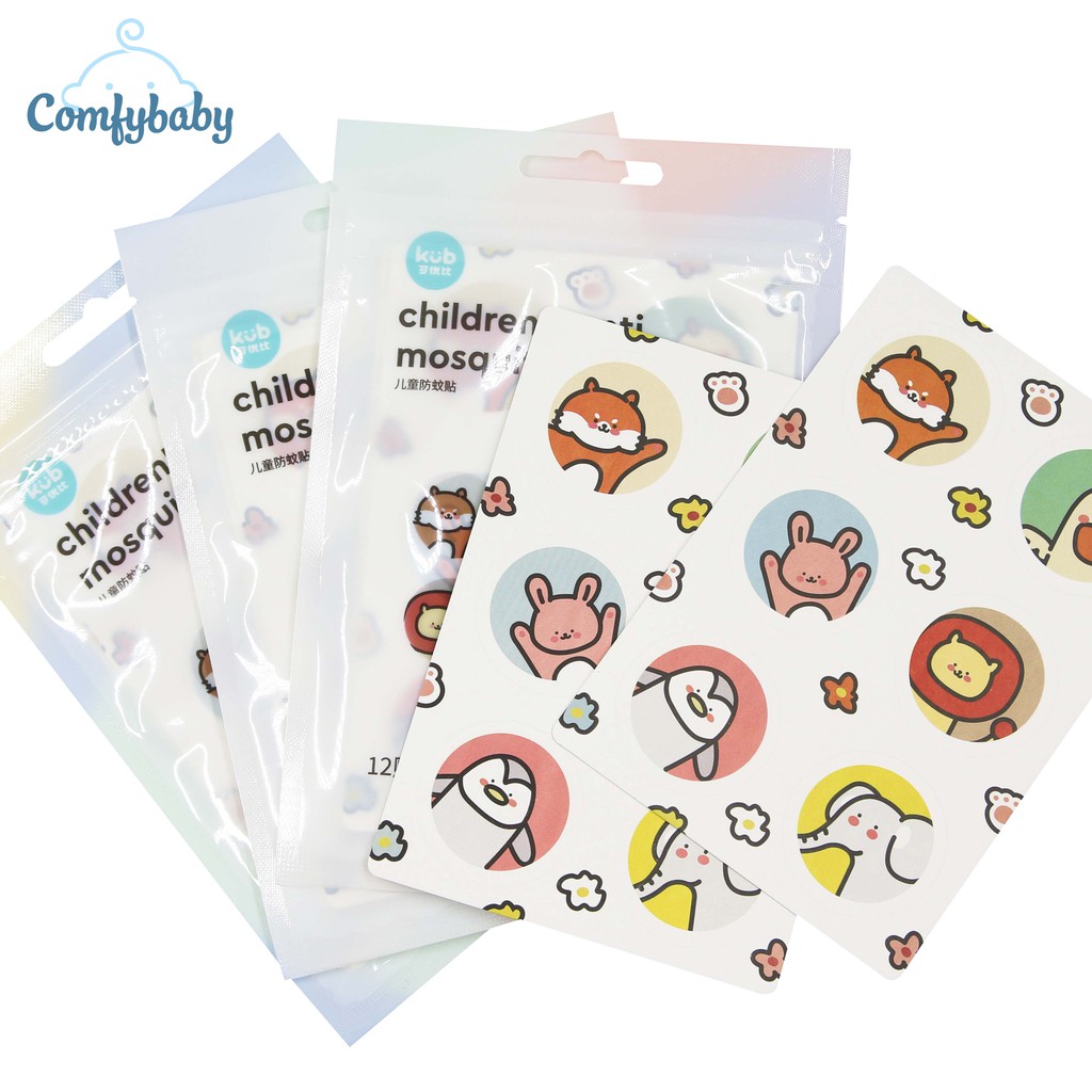 Miếng dán chống muỗi cho bé KUB - Comfybaby hình động vật