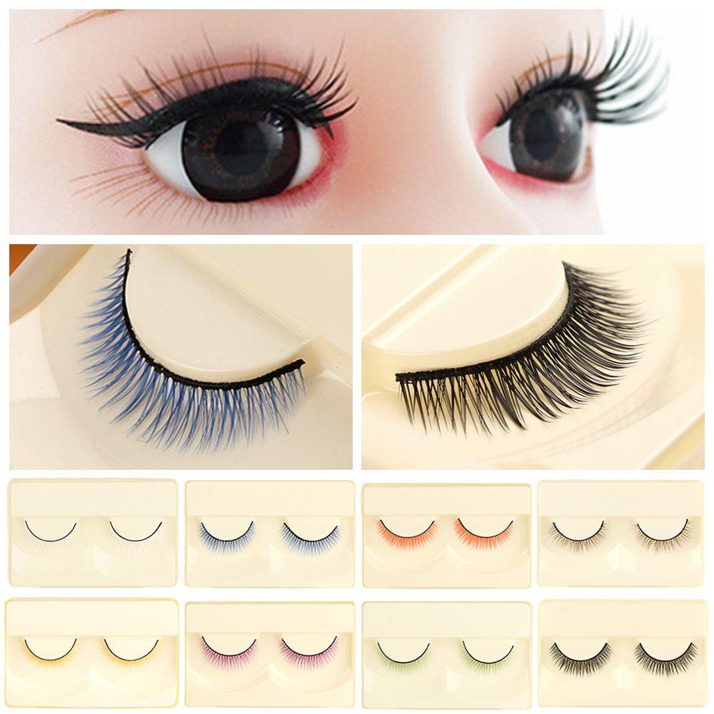 LAYOR1 Lông Mi Giả Cho Búp Bê 1 / 3 1 / 4 Dài 0.8cm