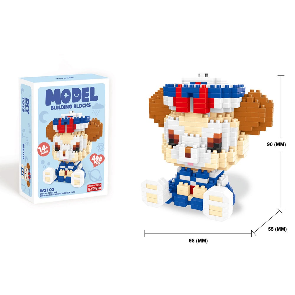 Đồ chơi lắp ráp mô hình 3D DIY hình hoạt hình đáng yêu