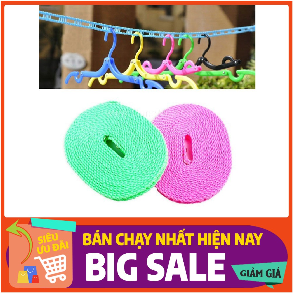 Dây phơi đồ thông minh dài 5 mét trọng lượng siêu nhẹ cuộn tròn gọn gàng sau khi dùng (1 CUỘN)