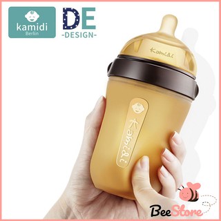 Bình sữa Kamidi Silicon 210ml Chính Hãng cho trẻ sơ sinh, chống sặc cho bé, giúp bé tập bú bình, cai sữa mẹ