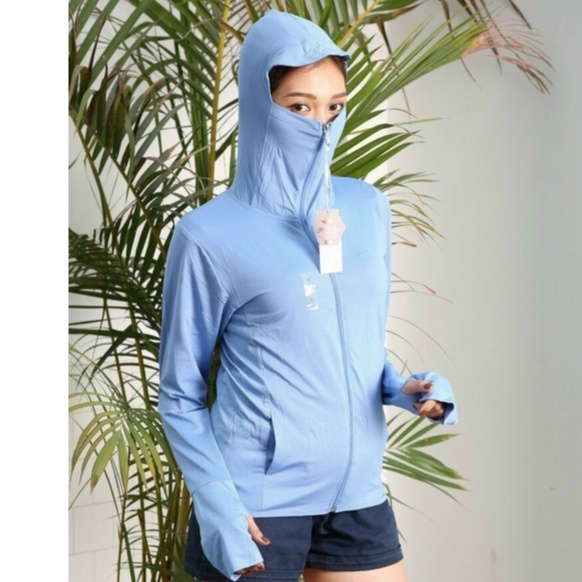 Áo chống nắng nữ GU Chất thun Kim Cương mỏng mát thông hơi Chống tia UV cực tốt LOẠI 1