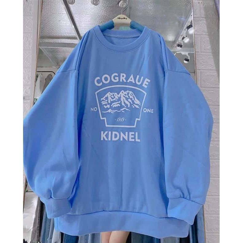 [FREESHIP 50K] Áo nỉ Cograue ulzang Tay Phồng, Áo Sweater Nỉ Chui Đầu Form Rộng Unisex | BigBuy360 - bigbuy360.vn