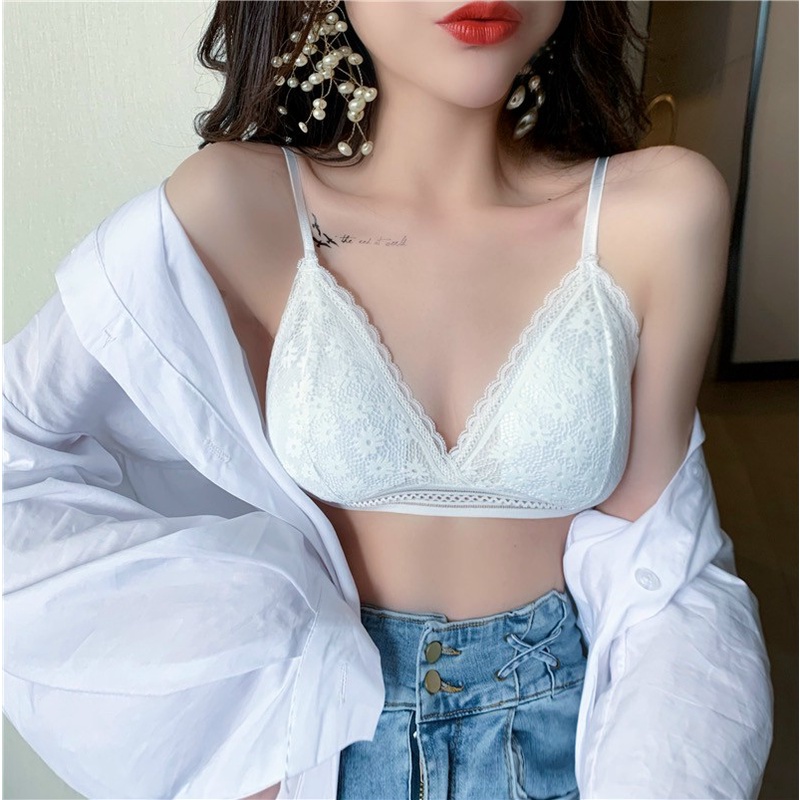 Áo bra - áo lót phối ren có mút ngực sang chảnh