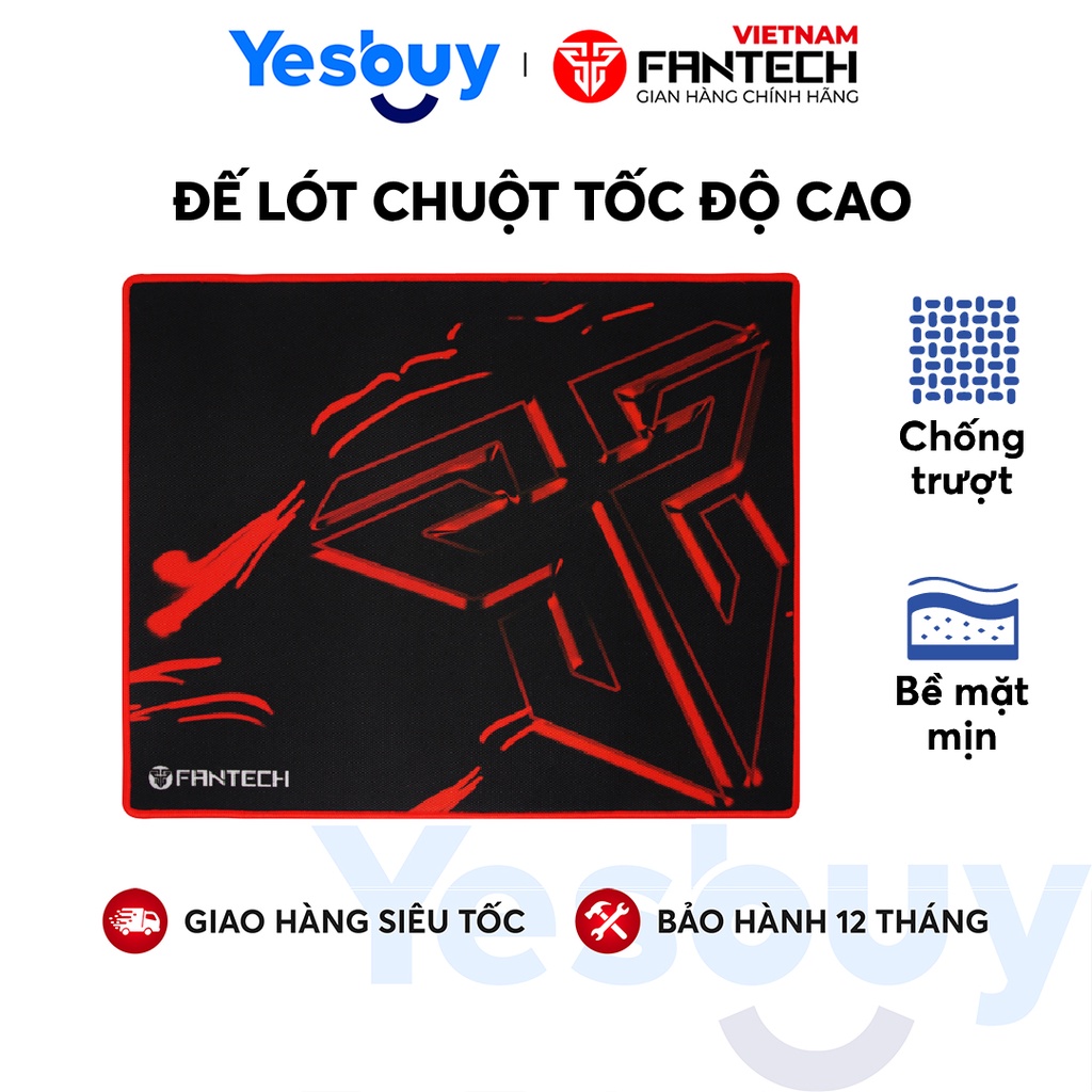 Đế Lót Di Chuột Tốc Độ Cao Fantech MP35 SVEN Đế Cao Su Chống Trơn Trượt - Phân Phối Chính Hãng - Bảo hành 12 tháng