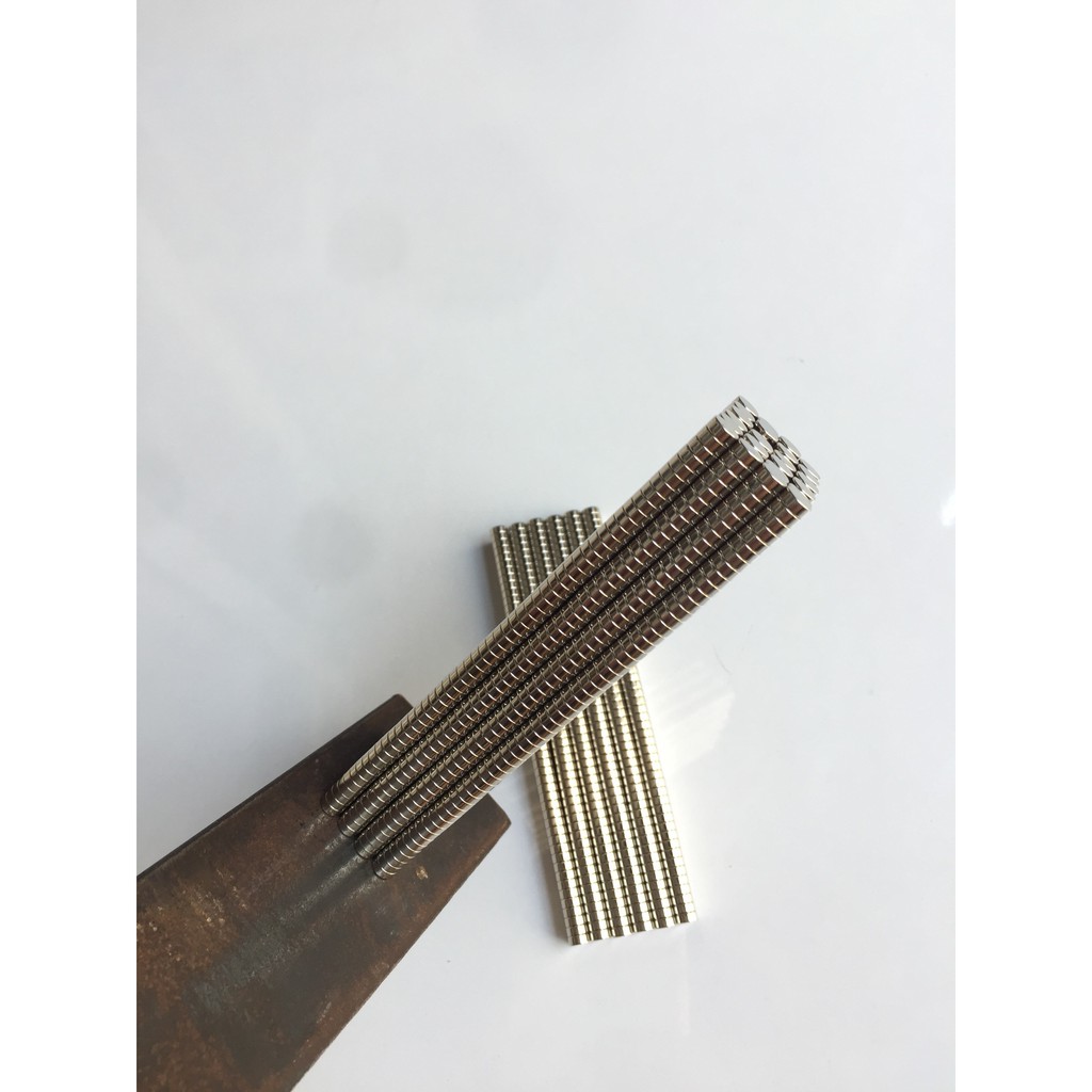 5x2mm nam châm trắng đất hiếm lực từ cực mạnh