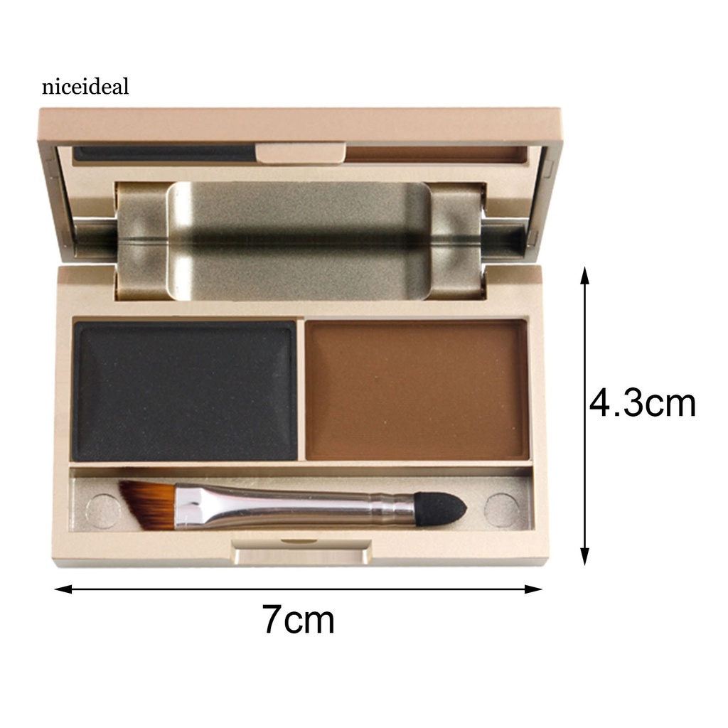 [Hàng mới về] Bảng Phấn Tạo Kiểu Lông Mày Màu Nâu Đen Trắng Không Bay Phấn Dễ Sử Dụng Cho Nữ | BigBuy360 - bigbuy360.vn