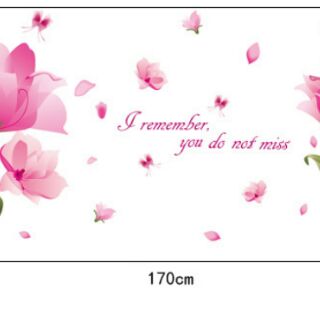 Decal dán tường hoa