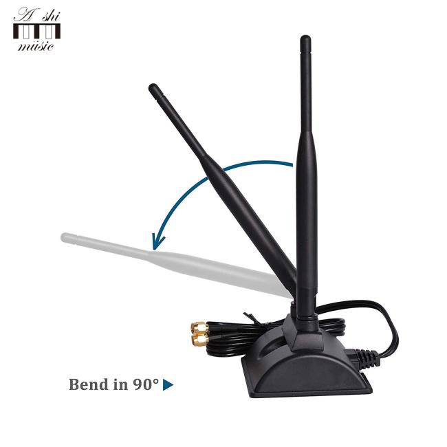 dual antenna router Anten WiFi 6dBi RP-SMA kết nối 2.4GHz 5GHz cho mạng PCI-E WiFi