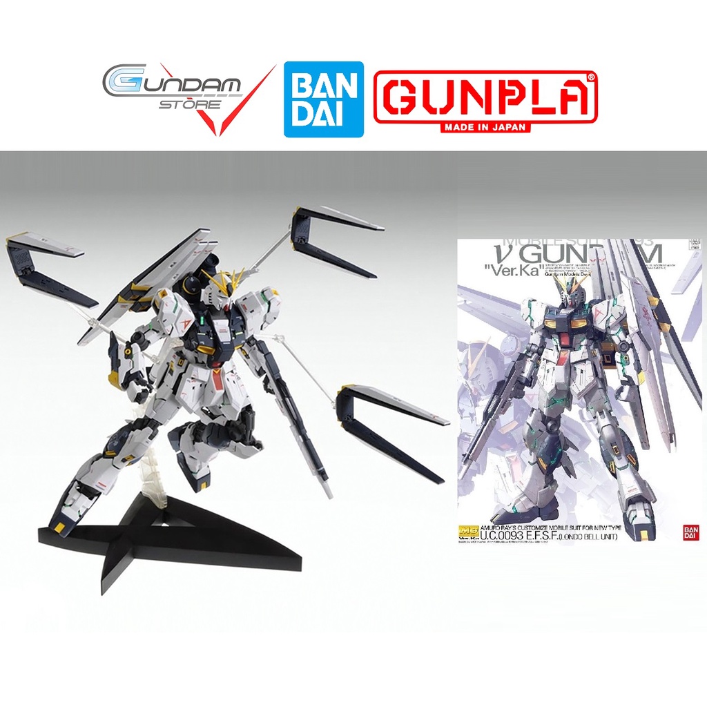 Mô Hình MG RX-93 GUNDAM NU VER KA 1/100 Bandai Master Grade UC Đồ Chơi Lắp Ráp Anime Nhật