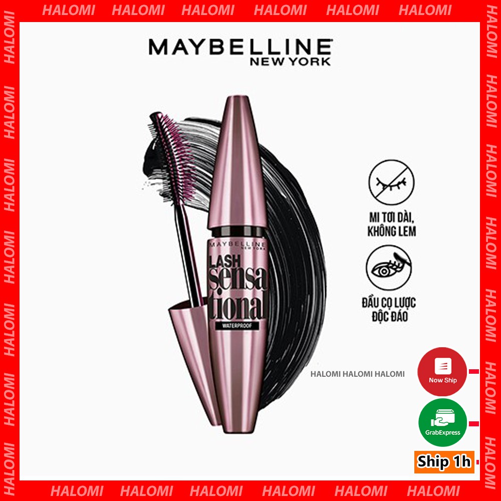 Mascara Maybelline Lash Sensational Dài &amp; Tơi Mi New York Không Lem Không Trôi 10ml