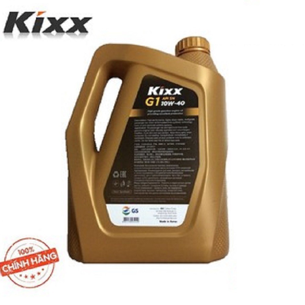 [ Dầu Động Cơ Xăng ] Kixx G1 SN 10W40 5Lít – Thùng Nhựa tiết kiệm nhiên liệu cho xe của bạn . Nhập Khẩu từ HÀN QUỐC.