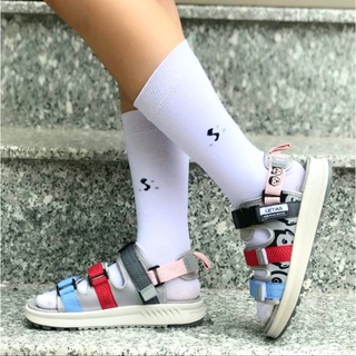 Sandal Nữ Letas D714 Xanh Đỏ Tro Phản Quang