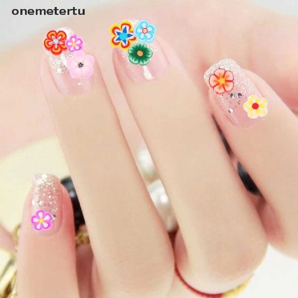 [Hàng mới về] Set 1000 miếng dán trang trí móng tay nghệ thuật DIY lát động vật trái cây 3D đất sét