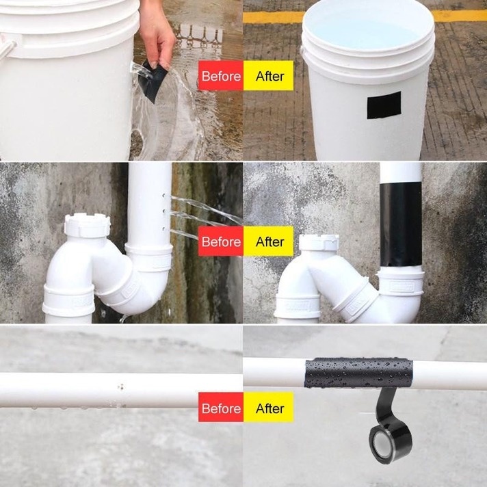 Cuộn Băng Keo Silicone 1M Chống Thấm Nước Dùng Dán Ống Nước Nhanh Chống Rò Rỉ Siêu Chắc Chắn