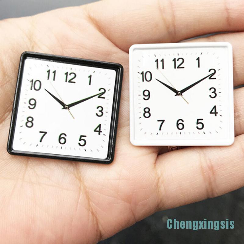 Đồng Hồ Treo Tường Mini Tỉ Lệ 1: 12 Dùng Để Trang Trí Nhà Búp Bê