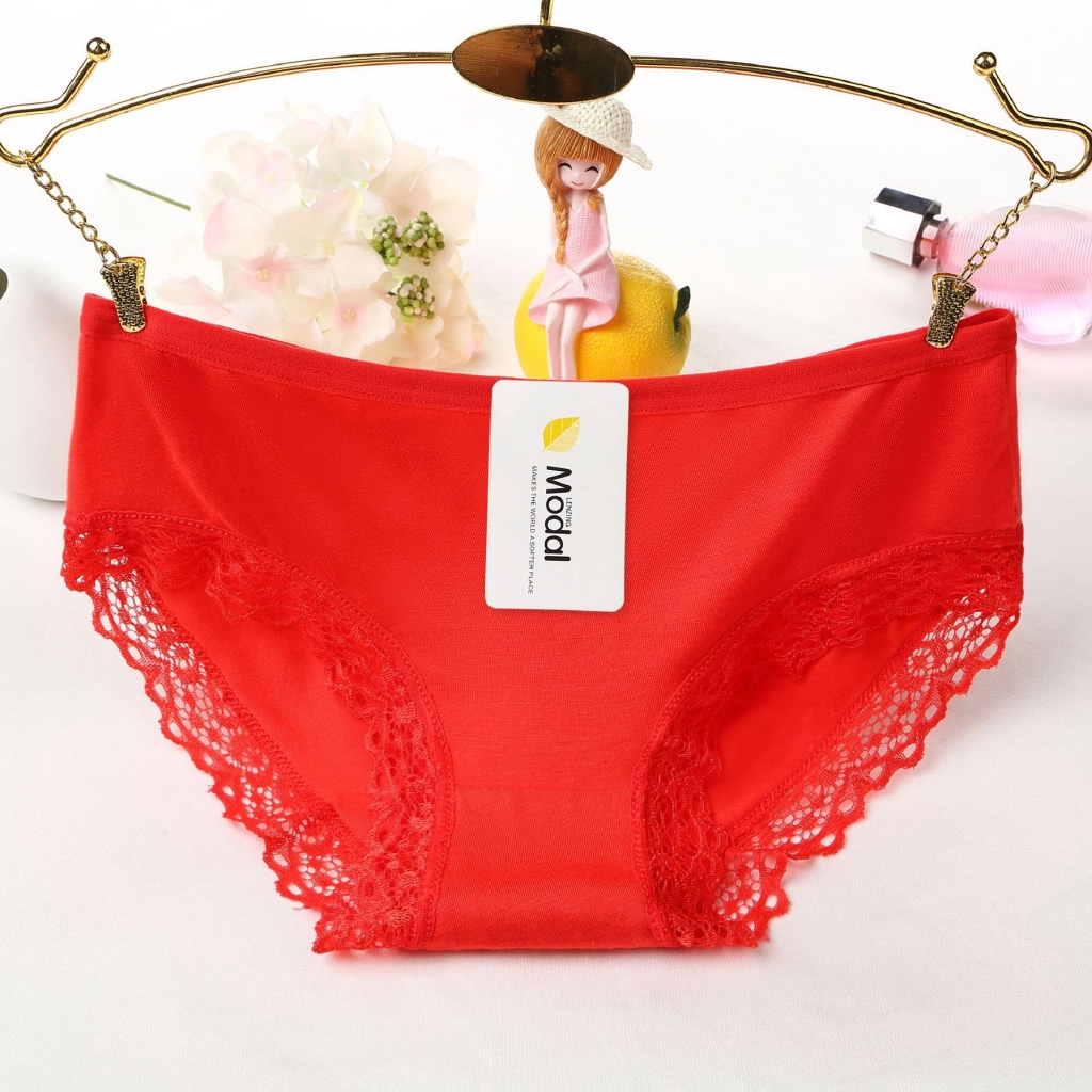 Quần lót phối ren lưng thấp cho nữ | BigBuy360 - bigbuy360.vn