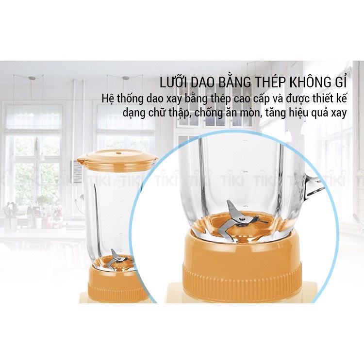 Máy xay sinh tố 3 cối Lorente LT2535, cối thủy tinh, công suất 300W-Bảo hành 12 tháng, màu ngẫu nhiên