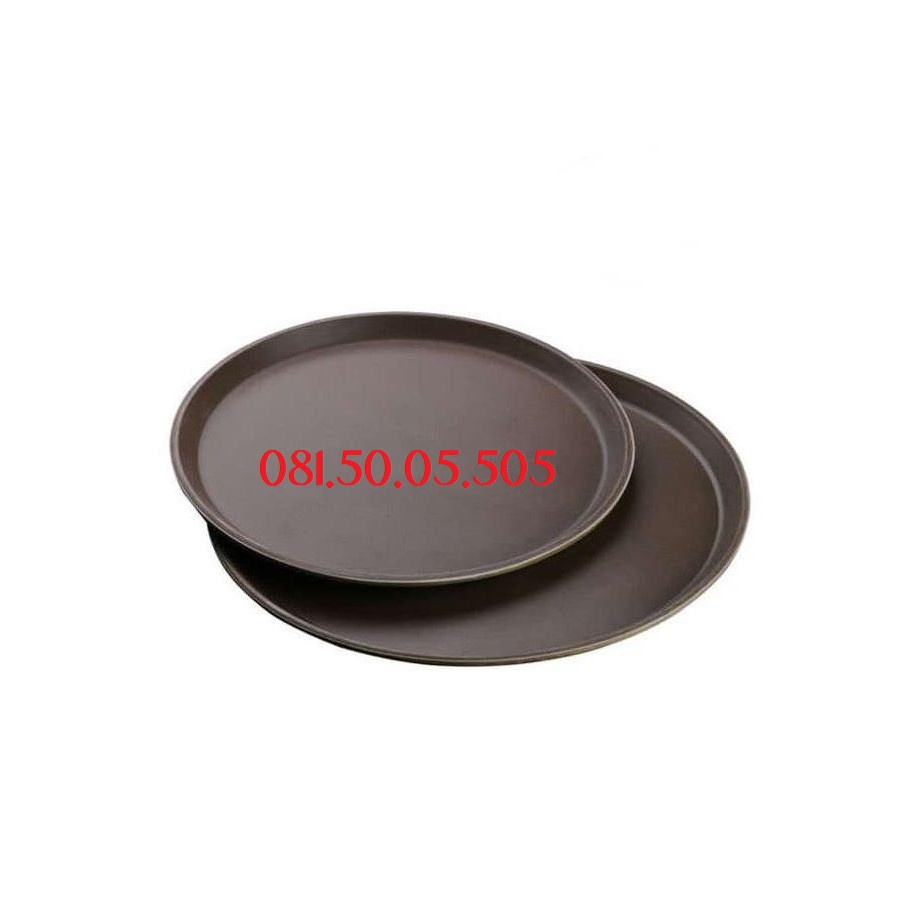 Khay tròn bê đồ chống trượt các cỡ 28cm 35cm 40cm - Khay bê đồ pha chế D121