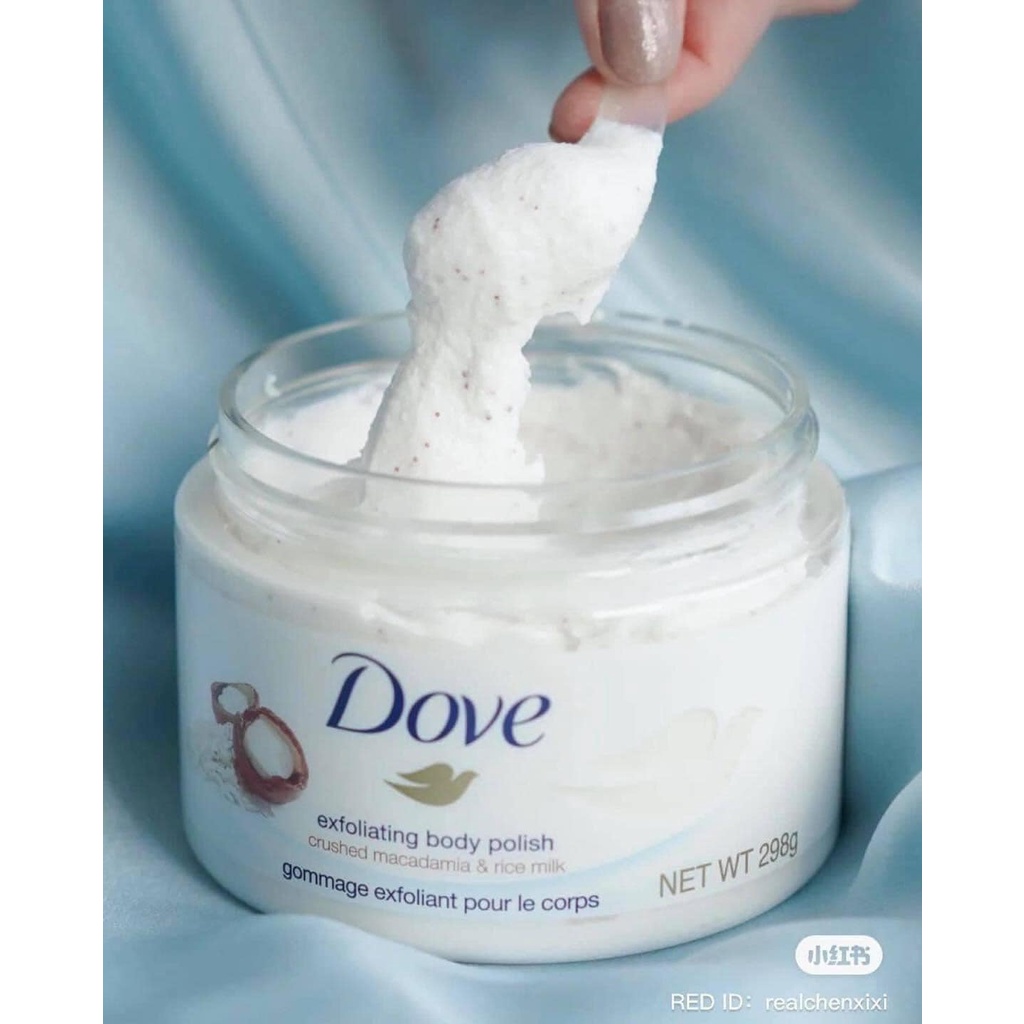 Tẩy da chết Dove Exfoliating Body Polish 298g [Bản Đức]