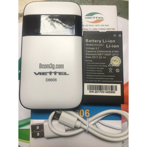 PIN CỤC PHÁT WIFI VIETEL D6606 HVL01 ZIN HÃNG
