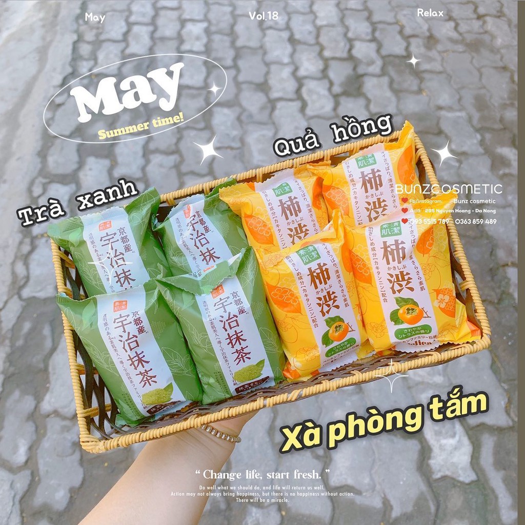 Xà phòng tắm thực vật tự nhiên tẩy tế bào chết RICE DAY SCRUB BODY SOAP.