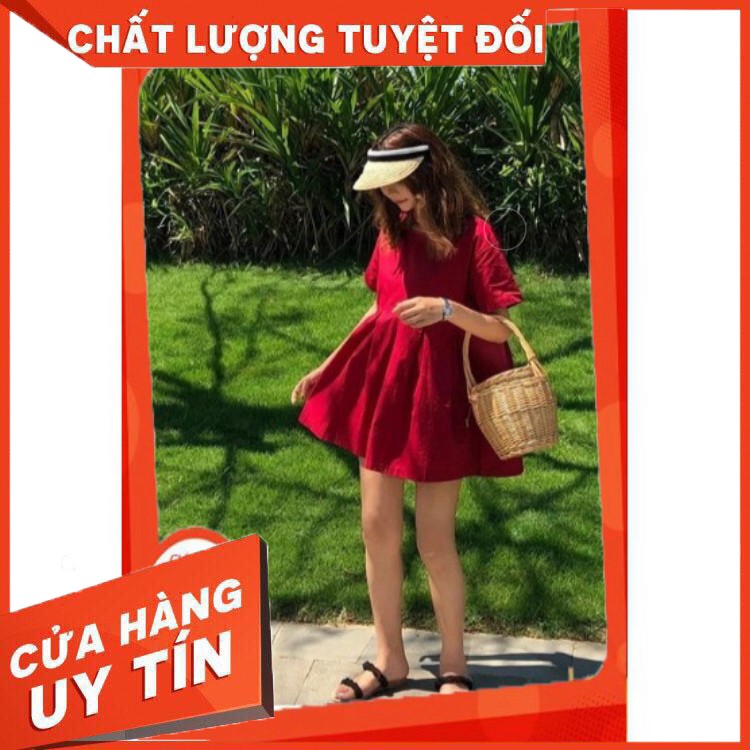đầm baybydoll màu đỏ