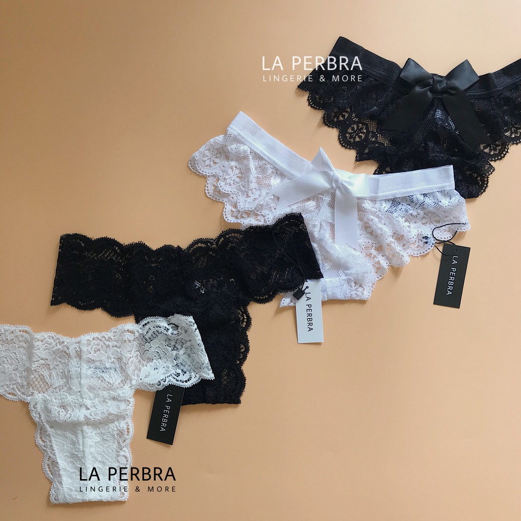 Quần Lót Ren Nữ Kiểu Chữ T Và Kiểu Gắn Nơ Sexy La Perbra
