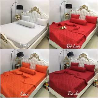 Bộ ga thun❤❤FREESHIP❤❤drap thun Hàn 4 món( 1 ga, 2 áo nằm ,1 áo ôm)