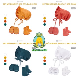 Set mũ Bonnet, Bao tay, Bao chân LeCoon