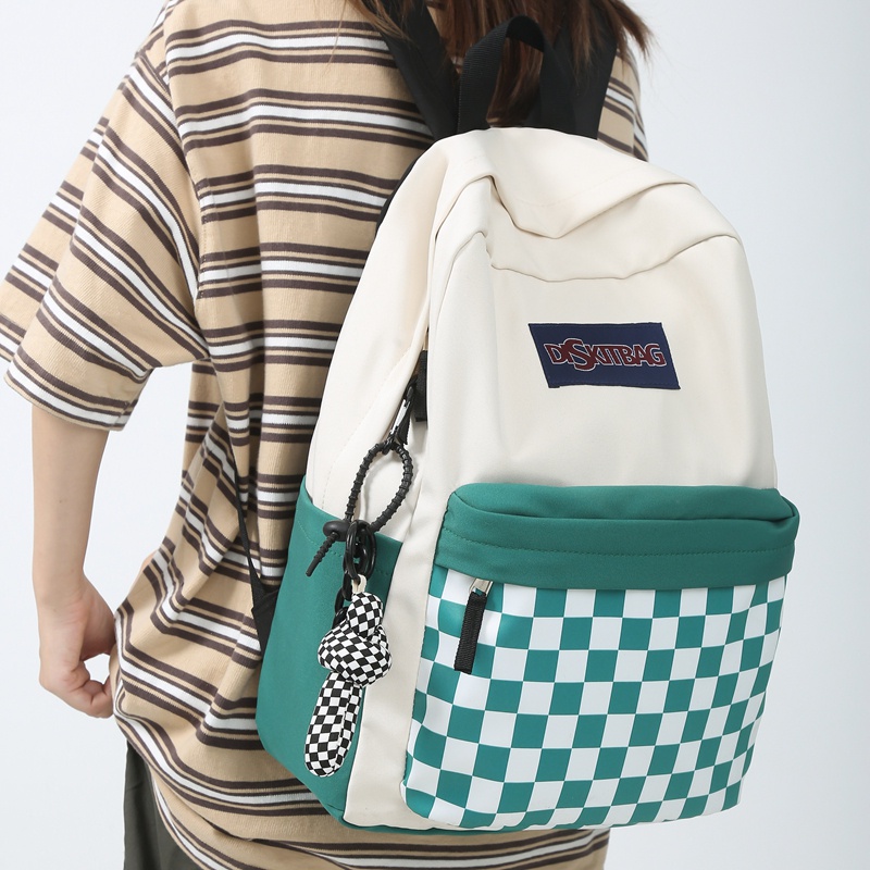 Ba lô PRETTYZYS dung tích lớn 14 inch phong cách Hàn Quốc 2022 cho bạn gái teen