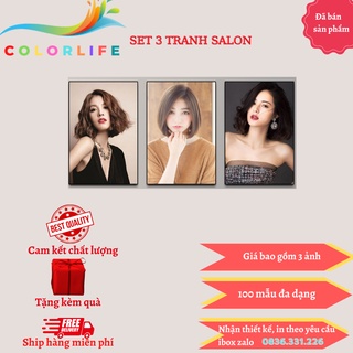 TRANH SALON TÓC DÁN TREO TƯỜNG SIÊU ĐẸP TRANG TRÍ TIỆM TÓC GIÁ SỈ K32 COLORLIFE