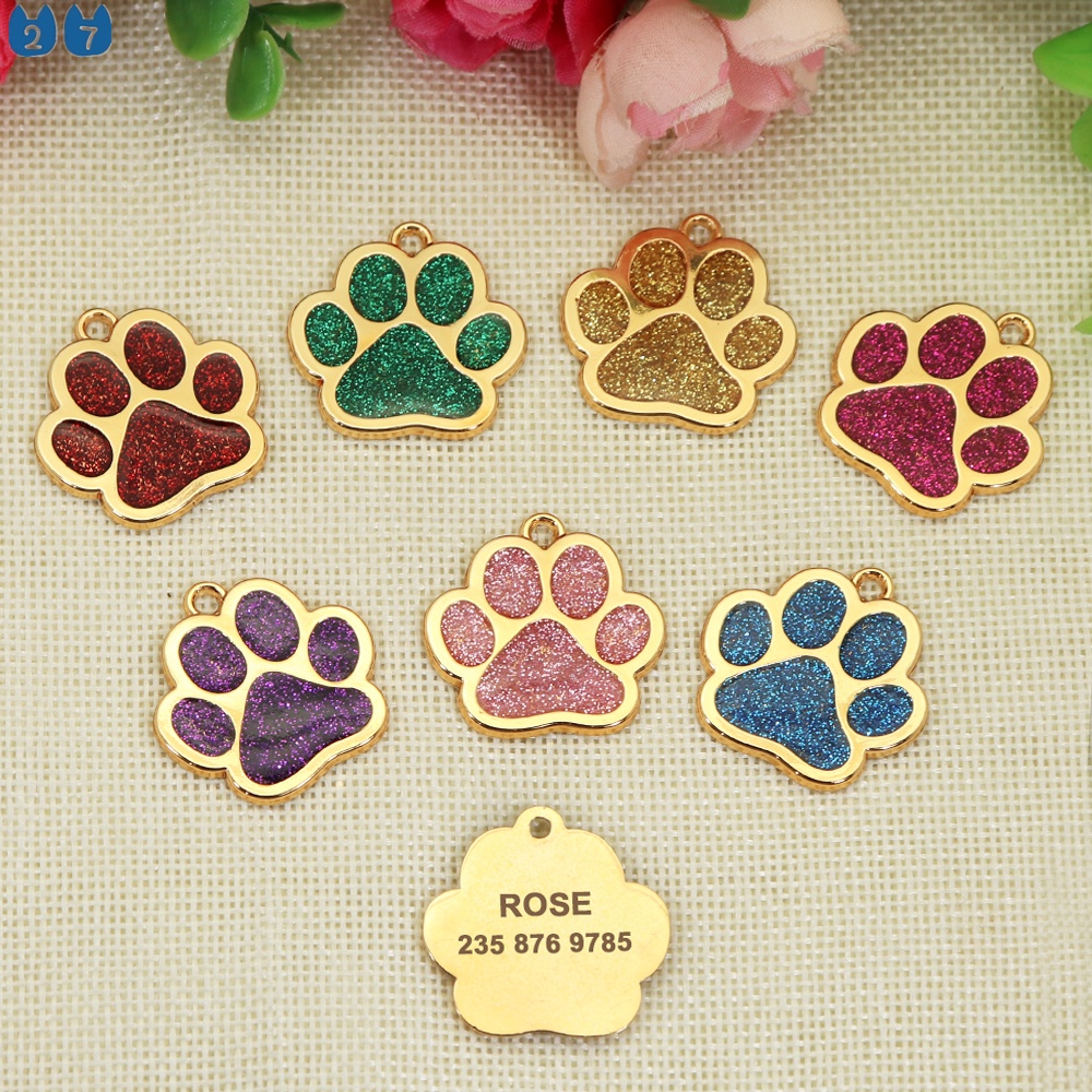 Bộ 27 Thẻ Khắc Chữ Cái Cho Thú Cưng