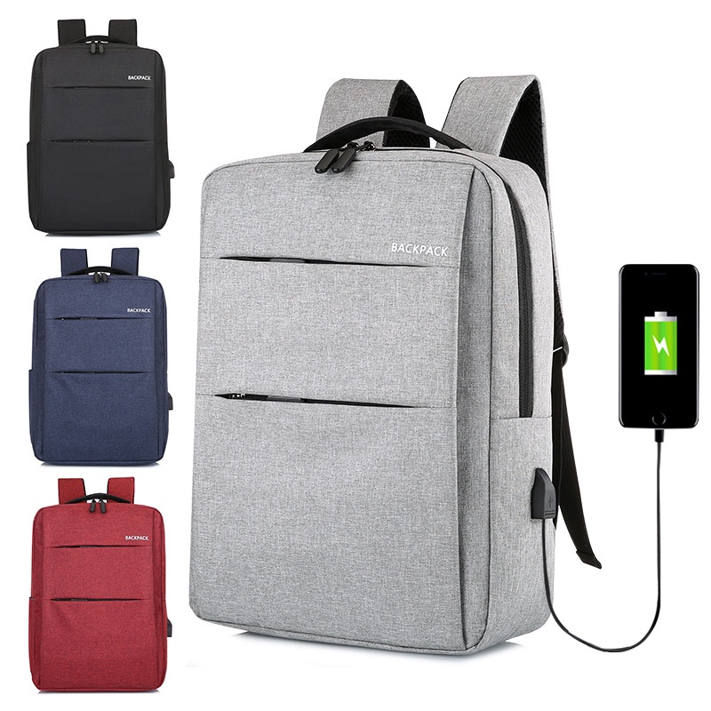 Hàng Có Sẵn Giao Hàng Ngay Lập Phương#Ba Lô Đựng Máy Tính Xiaomi Có Cổng Sạc USB In Logo 7 / 27yy