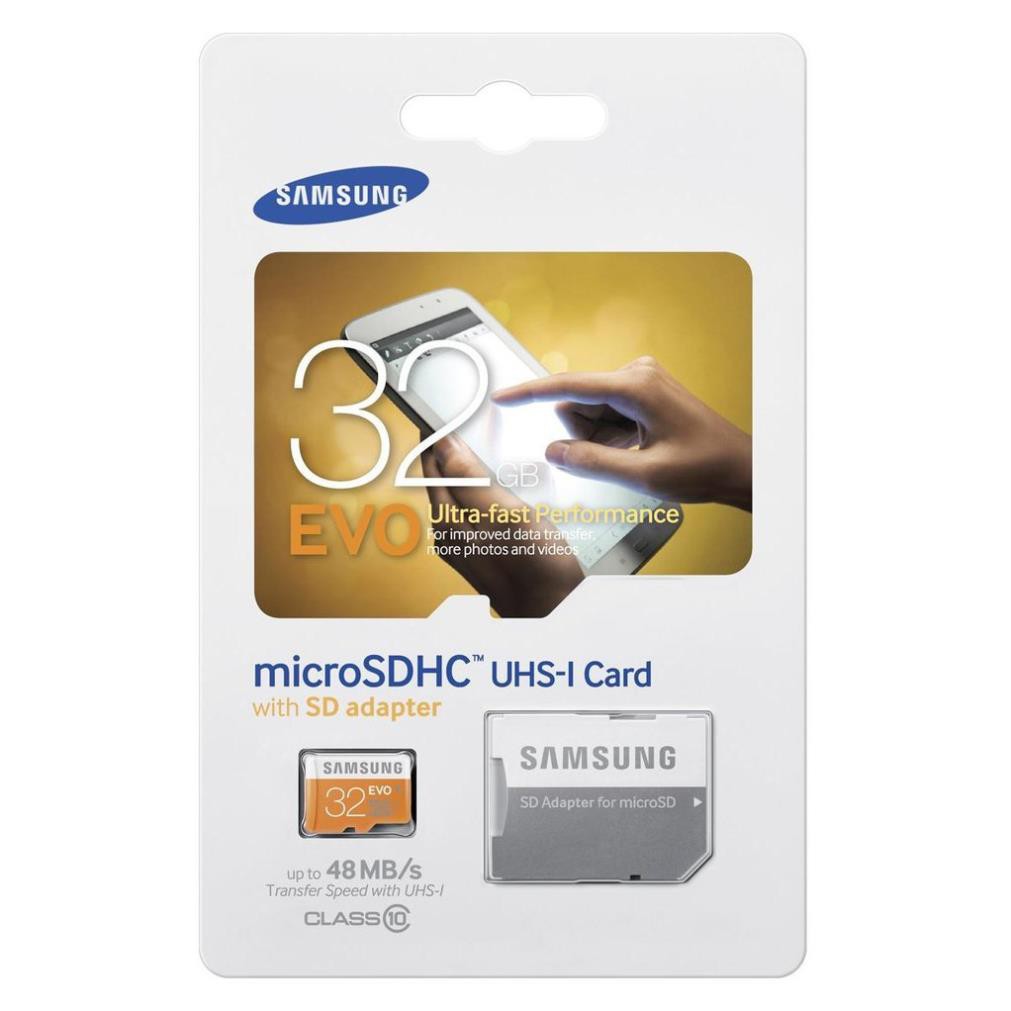 [Mã ELFLASH5 giảm 20K đơn 50K] Thẻ nhớ Samsung EVO 32GB Class10 48mb/s - Tốc độ cao New Model | BigBuy360 - bigbuy360.vn