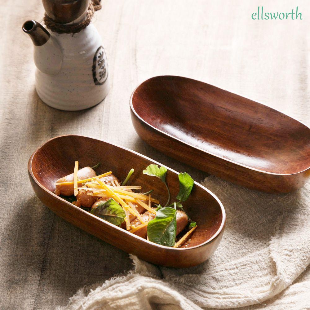 Đĩa Gỗ Đựng Bánh Kẹo Tráng Miệng Đa Năng Hình Tàu Thuyền Dễ Thương