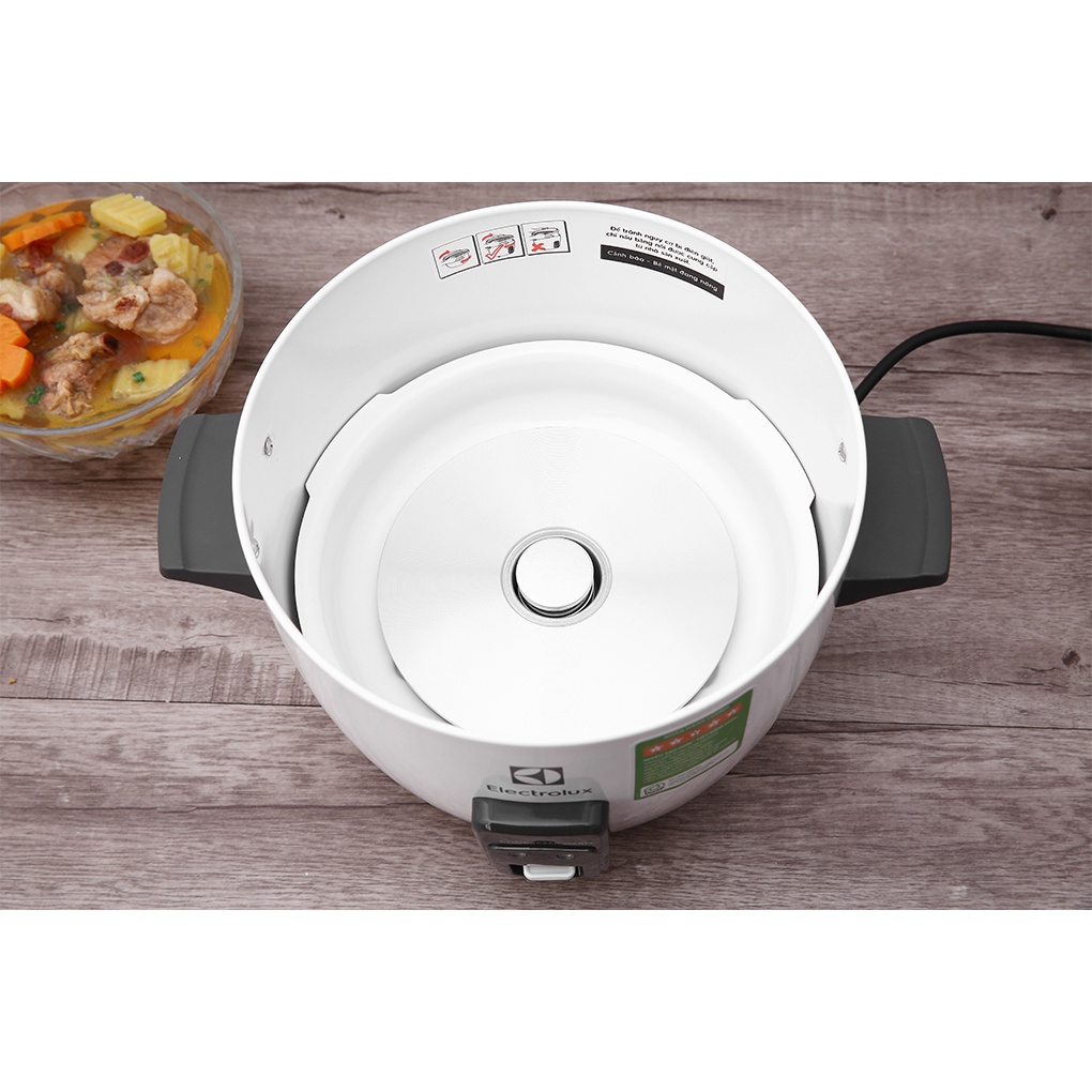 Nồi cơm nắp rời Electrolux E2RC1-320W 1.8 lít  700 W lòng nồi chống dính - Chính hãng BH 24 tháng