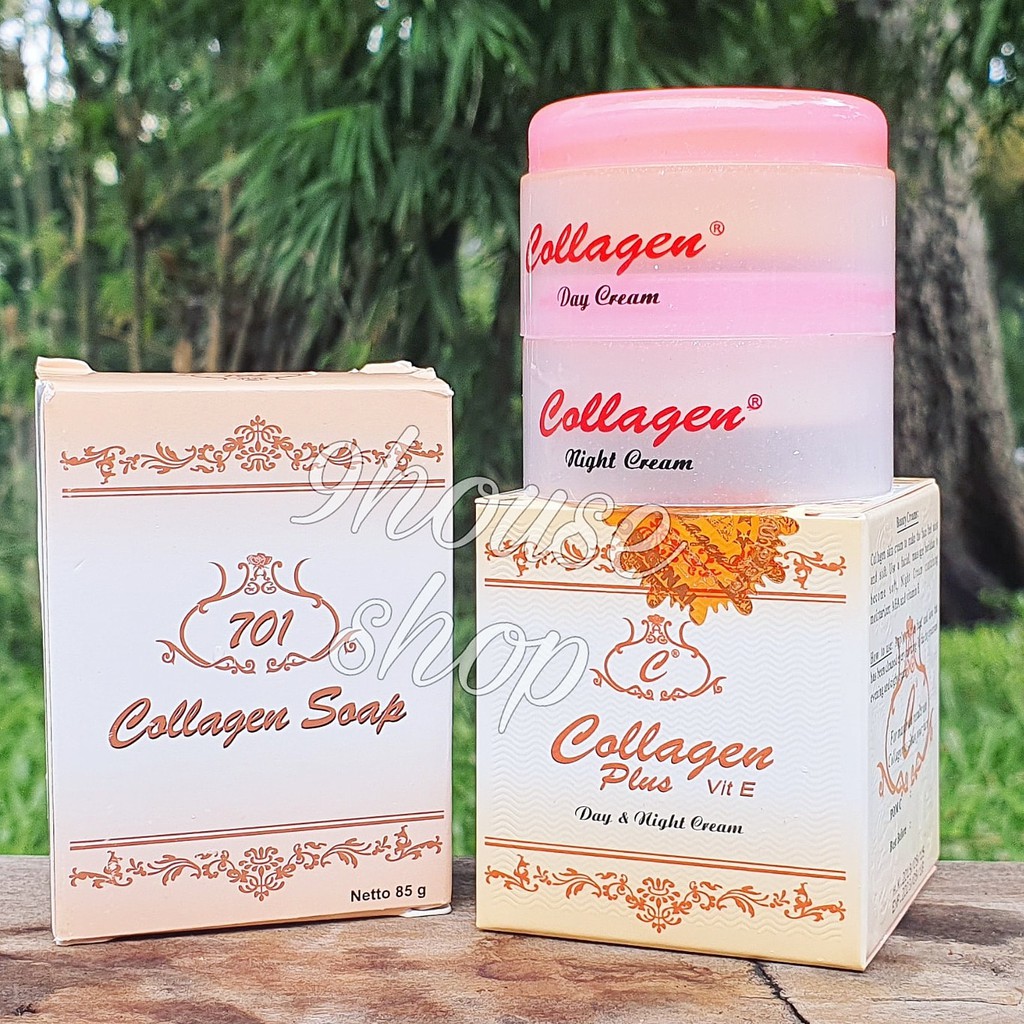 Bộ Kem Dưỡng Trắng Da Collagen Plus Vit E (Nám/Tàn Nhang)