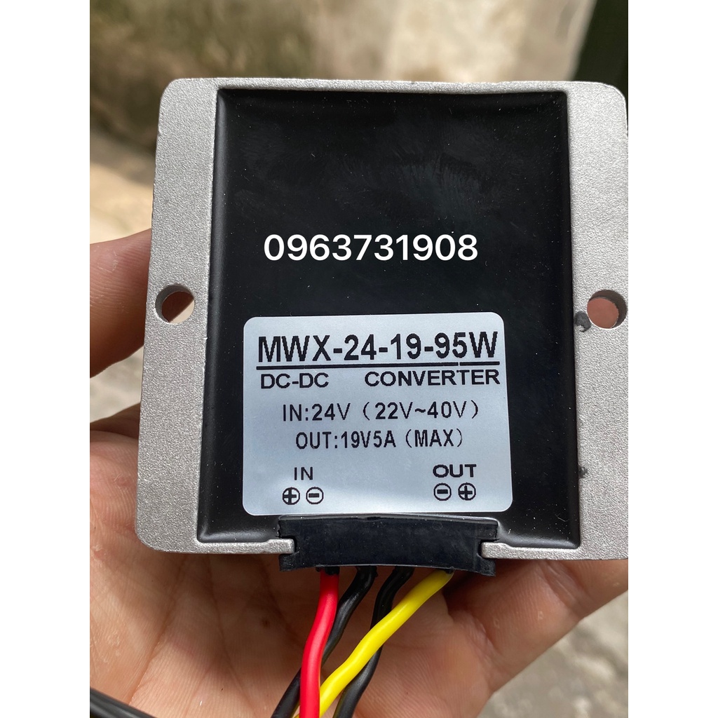 Bộ chuyển đổi điện DC 24V xuống điện DC 19V loại tốt