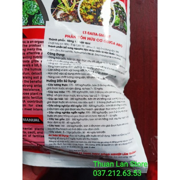 SAITAMA - Phân Bón Hữu Cơ Vi Sinh - Bác Sĩ Cây Trồng gói 1kg