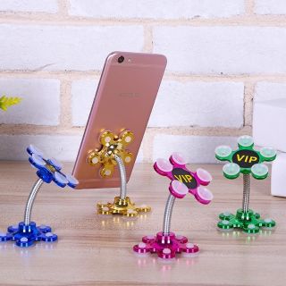 Giá đỡ điện thoại 2 đầu hít chân không hình bông hoa (giao màu ngẫu nhiên)