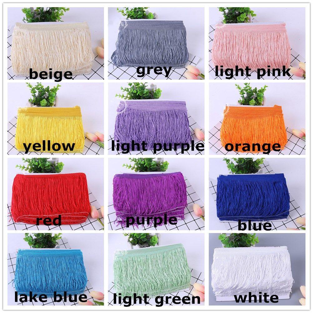 Cuộn dây tua rua nhiều màu sắc trang trí đầm/làm đồ thủ công DIY 10 yard