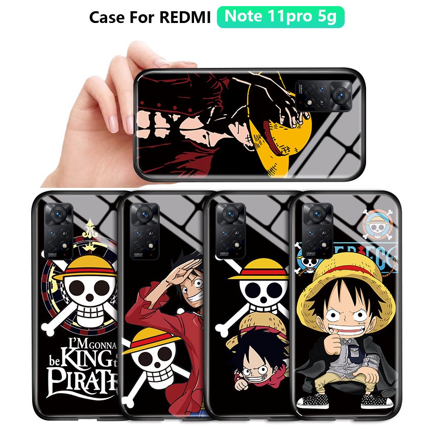 Ốp Điện Thoại Kính Cường Lực Hình Hoạt Hình Cho Xiaomi Redmi Note 11 Pro 5G/4G Note 11 11S