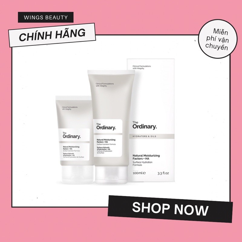 MUA 1 TẶNG 1 - Kem dưỡng ẩm THE ORDINARY Natural Moisturizing Factor + HA