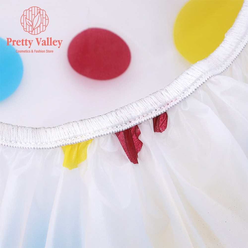 Mũ trùm nhuộm tóc, ủ tóc Pretty Valley Store Mũ trùm tóc chống nước khi tắm, nhuộm, ủ tóc loại dày nhiều họa tiết